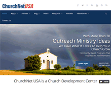 Tablet Screenshot of churchnetusa.com